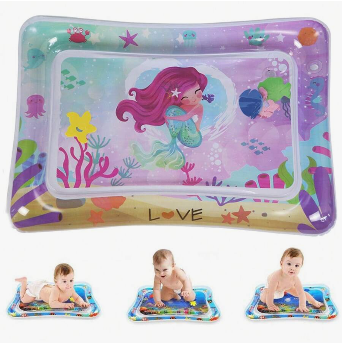 Tapis d'eau bébé sirène