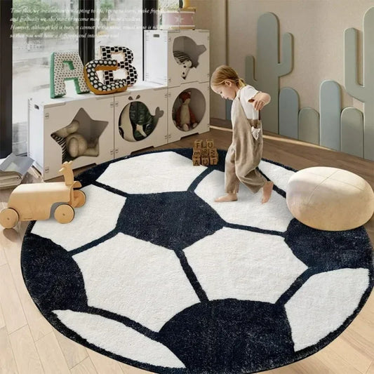 Tapis de sol bébé en forme de ballon de foot